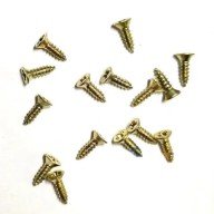 Clip, Hinge, Leg, Wood, Chipboard Screw 2,2x7,5mm - Yellow 100 Pieces