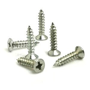 Clip, Hinge, Leg, Wood, Chipboard Screw 3x13 mm - Nickel 100 Pieces