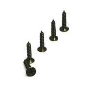 Clip, Hinge, Leg, Wood, Chipboard Screw 3x13 mm - Black 100 Pieces