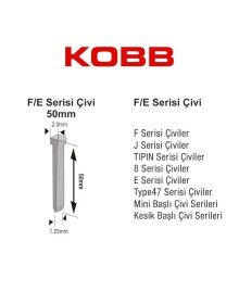 Kobb KBZ50F 50 mm 2500 Nails