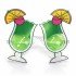Cocktail Glass Party Glasses Green Color