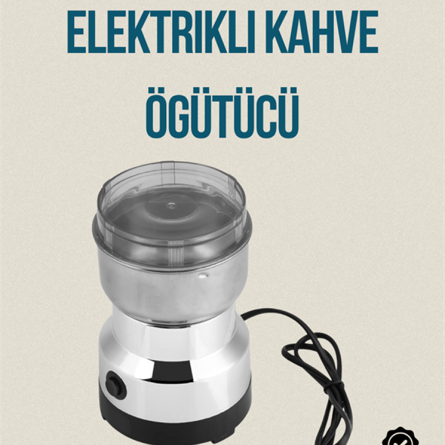 Compact Electric Coffee and Spice Grinder | 14500 RPM, Transparent Cover, Ideal for Gifts