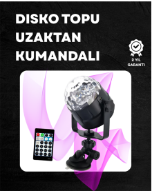 Compact Design, Rotating Colorful LED Disco Ball - Home and Professional Use