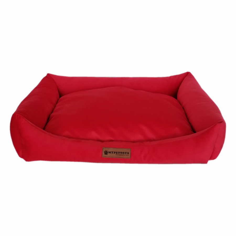 Soft Dog Bed Foal Hair X Large Red 80*100 cm