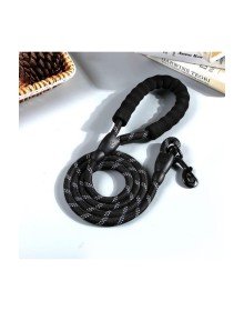 Dog Collar Reflective 130 cm Rope For Medium and Large Size Dogs Black