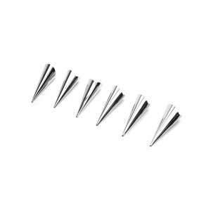 Cornet Cookie Shaper - Stainless Corneo Mold Set of 6