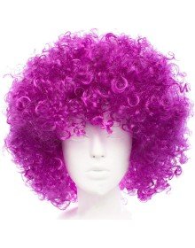 Dark Purple Color Violet Afro Bonus Hair Wig