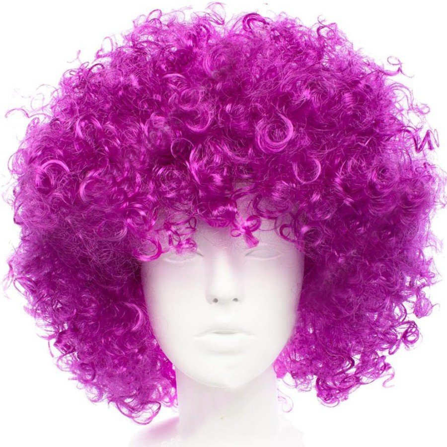Dark Purple Color Violet Afro Bonus Hair Wig