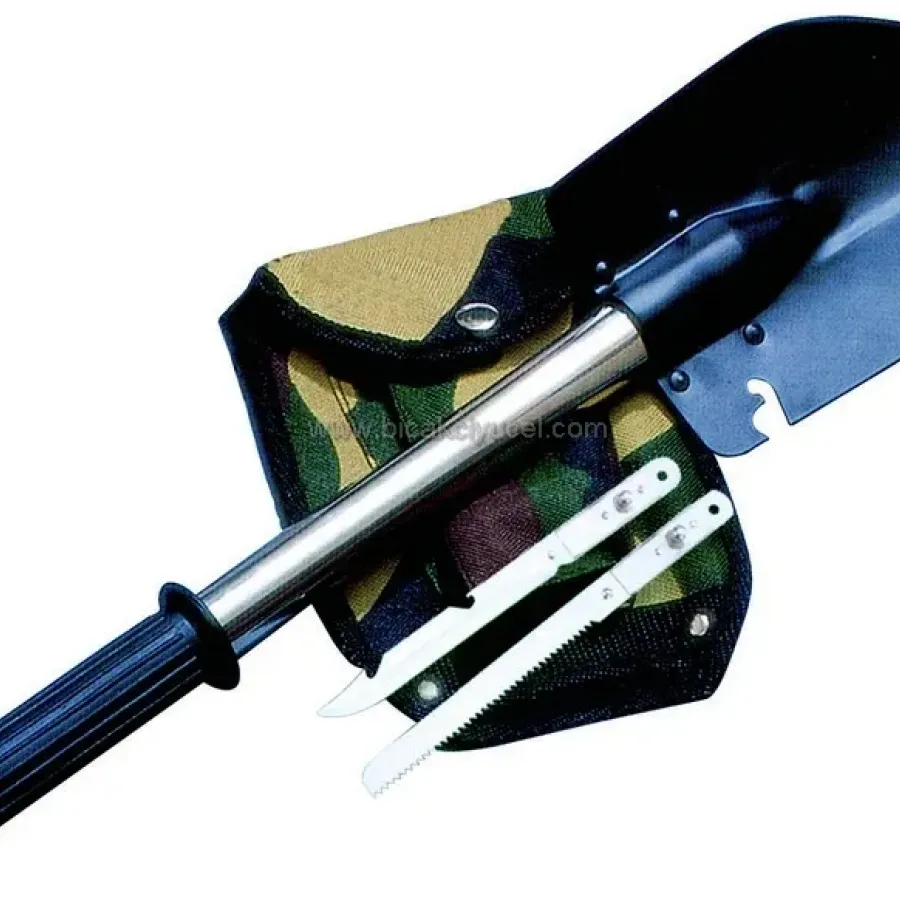 KPX14 4-Piece Camping Set - Knife, Saw, Shovel, Axe - With Case