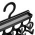 Tie and Shawl Hanger - Jewelry and Accessory Organizer Hanger - Black