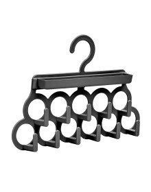 Tie and Shawl Hanger - Jewelry and Accessory Organizer Hanger - Black