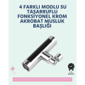 Chrome Plated Multifunctional Faucet Head | Stainless Material