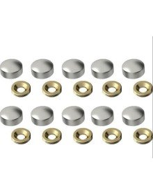 Chrome Screw Cap 13 mm 10 Pieces