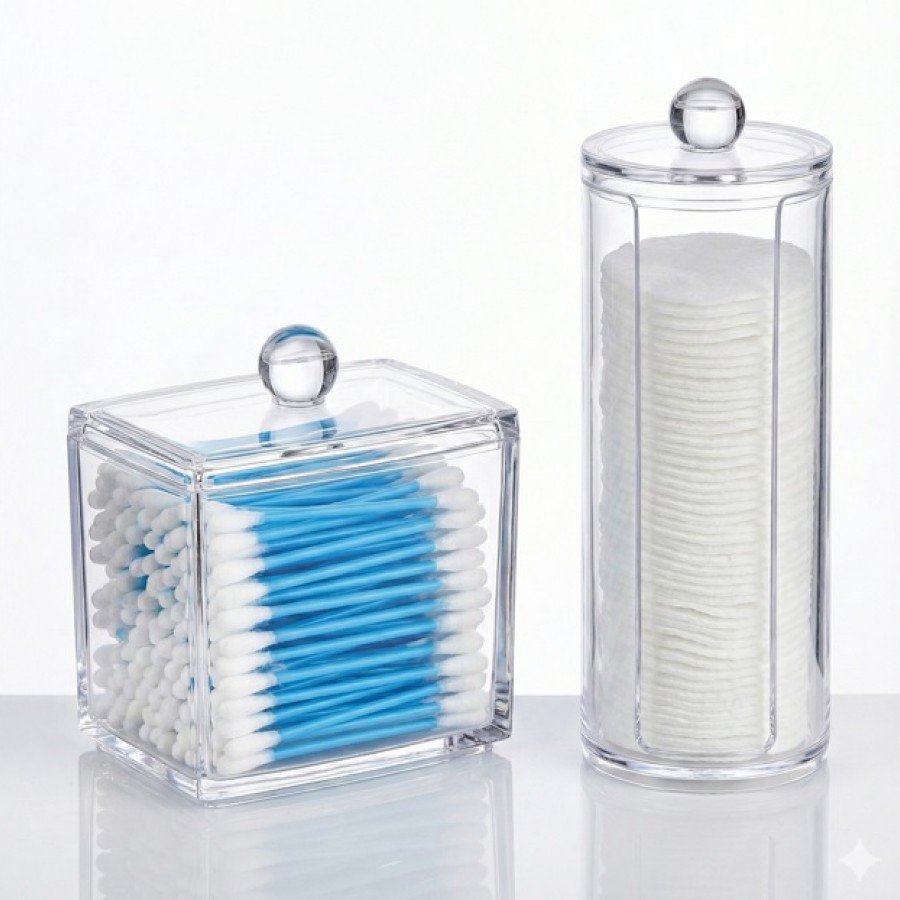 Q-Tip and Make-up Cotton Organizer Set