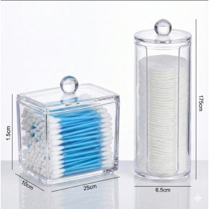 Q-Tip and Make-up Cotton Organizer Set