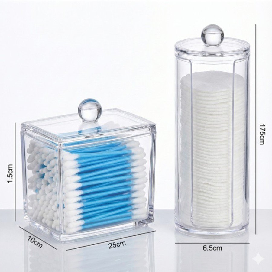 Q-Tip and Make-up Cotton Organizer Set