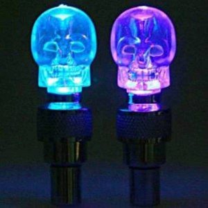Skull Shaped Illuminated Valve Cover (2 Pieces)