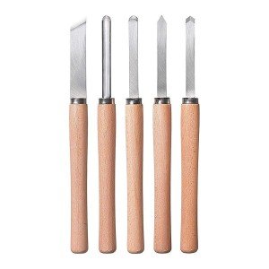 KWB 5 Piece Wood Lathe Knife Set