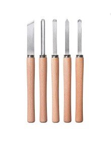 KWB 5 Piece Wood Lathe Knife Set