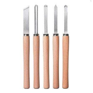 KWB 5 Piece Wood Lathe Knife Set KWB 5 Piece Wood Lathe Knife Set