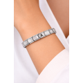 Personalized Letter A Steel Bracelet – Stainless Steel Italian Model Letter Bracelet