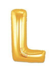 L Letter Foil Balloon Gold Color 40 inch