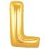 L Letter Foil Balloon Gold Color 40 inch