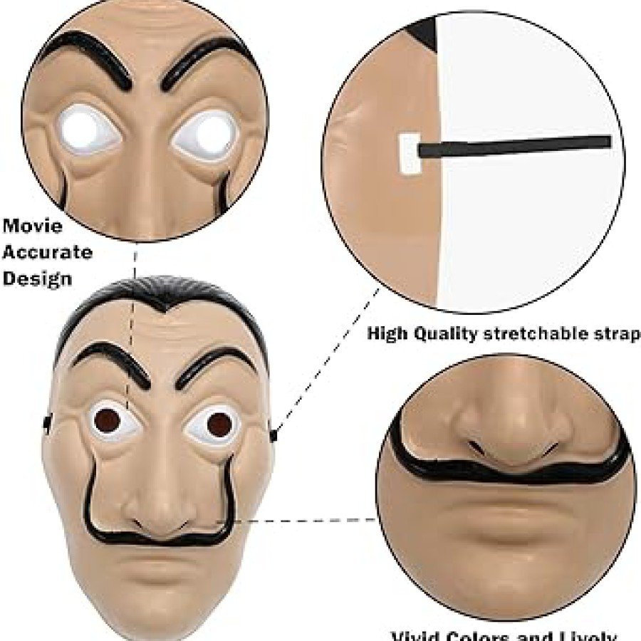 La Casa De Papel Salvador Dali Mask Original Imported Product