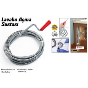 Sink and Drain Pipe Opener - Sink Opening Tool - 8Meter