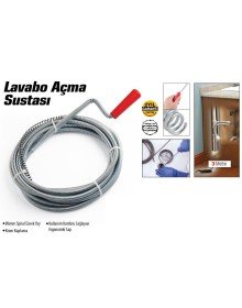Sink and Drain Pipe Opener - Sink Opening Tool - 3Meter