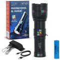 Professional Flashlight with Laser Effect 30,000 Lumen WT-631