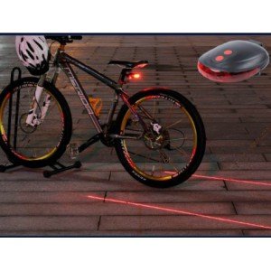 Bike Stop Light with Laser Safety Strip