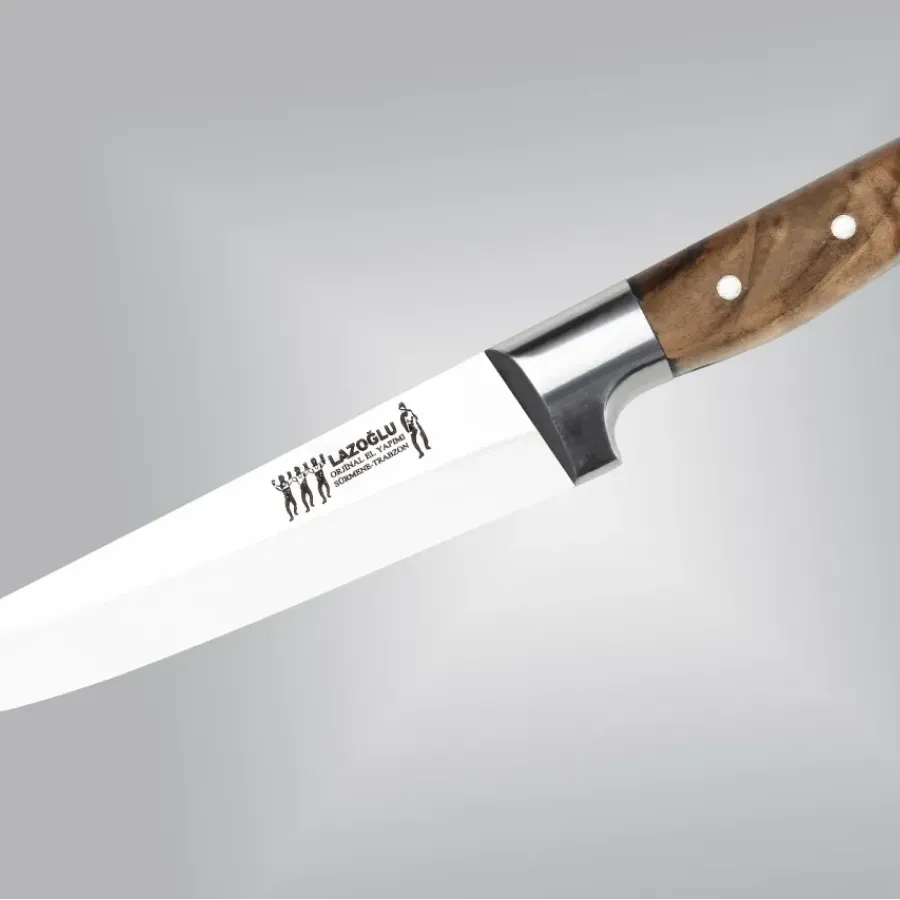 Lazoğlu Handmade Surmene Sacrifice and Butcher Knife No:2 - Wooden Handle Lazoğlu Handmade Surmene Sacrifice and Butcher Knife No:2 - Wooden Handle