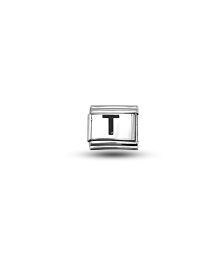 Nomination Compatible T Letter Charm | Stainless Steel Letter Charm | Personalized Bracelet Accessory