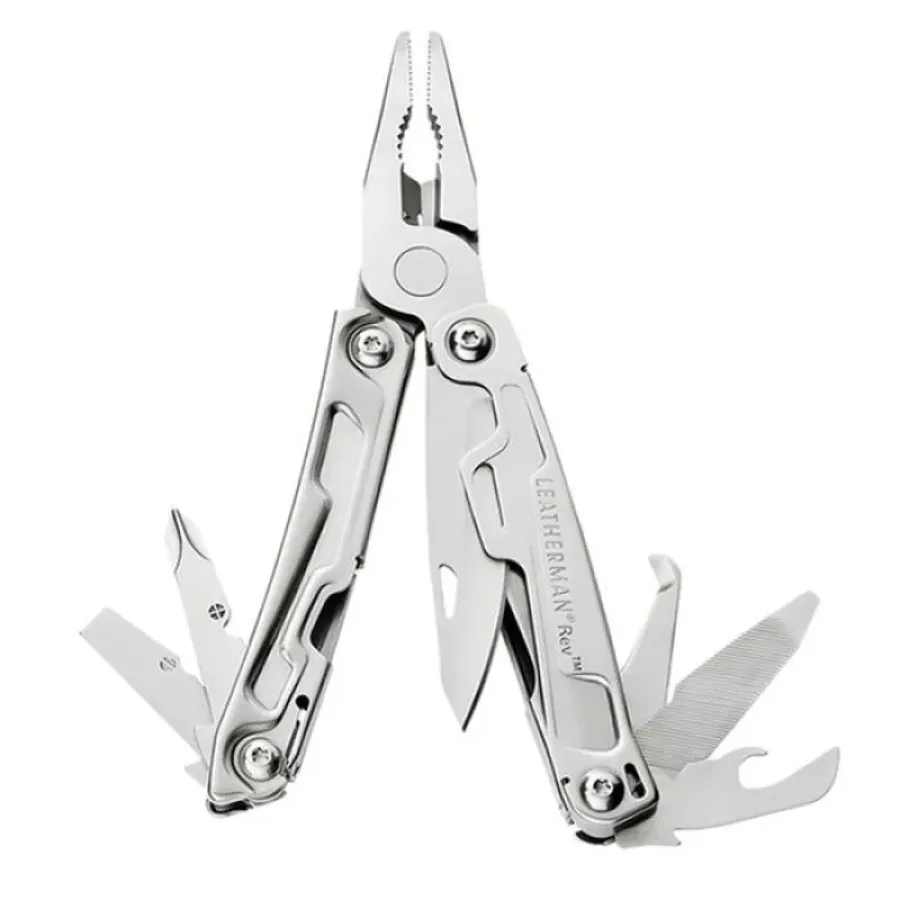 Leatherman Rev 832131 Multi-Purpose Pocket Knife / Pliers - Metal Body (Multitool) Leatherman Rev 832131 Multi-Purpose Pocket Knife / Pliers - Metal Body (Multitool)