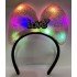 Powder Pink Bow Crown with Silver Love Written in LED Lights and 3 Different Functions 20X17 cm