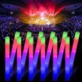 Rubber Illuminated Sponge Party Stick with LED Lights (6 Pieces) - 46 cm