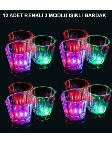 Fun Glasses with LED Lights - Color Changing Glasses with 3 Modes 12 Pieces