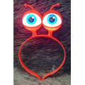 Alien Eye Party Crown with Led Light & Battery Powered Lighting in 3 Different Modes Red Color 18x12 cm