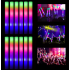 LED Lighted Colorful Sponge Party Stick Illuminated Rubber Stick 46 cm 12 Pieces