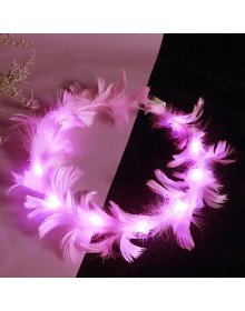 Colorful LED Lighted 3-Function Otris Party Crown Pink Color 12x12 cm