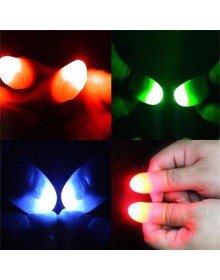Led Lighted Colorful Magic Finger Lighted Finger Joke Finger 1 Piece