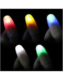 Led Lighted Colorful Magic Finger Lighted Finger Joke Finger 1 Piece