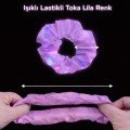 Lilac Purple Color LED Light Elastic Hair Clip - 3 Modes Festival & Party Hair Clip