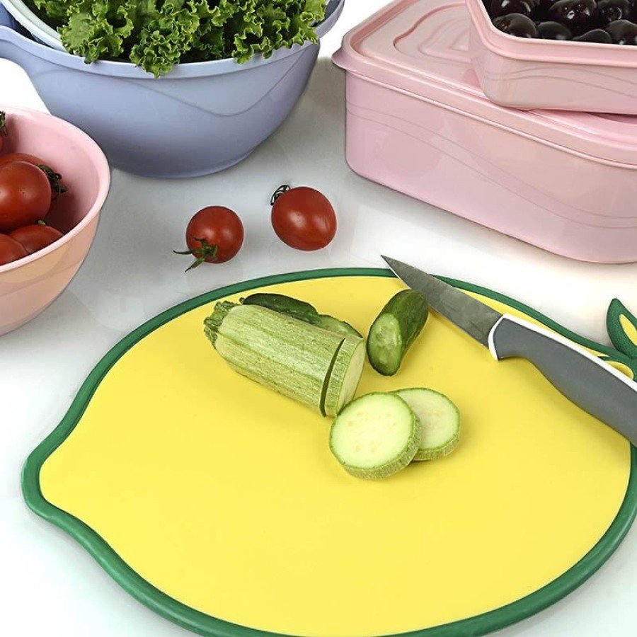 Lemon Figured Non-Slip Cutting - Chopping Board Lemon Figured Non-Slip Cutting - Chopping Board