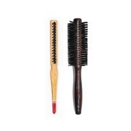Liva 408 & 690 Professional Fireproof Set Bun Hair Brush - 2 Pieces