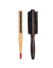 Liva 408 & 690 Professional Fireproof Set Bun Hair Brush - 2 Pieces