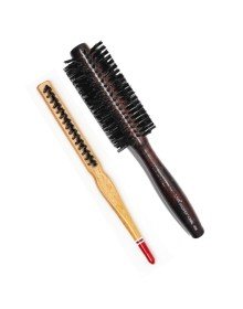 Liva 408 & 690 Professional Fireproof Set Bun Hair Brush - 2 Pieces