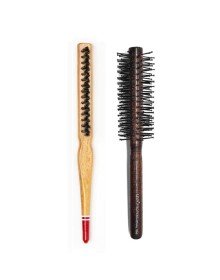 Liva 506 & 690 Professional Fireproof Set Bun Hair Brush - 2 Pieces