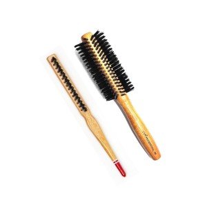 Liva 540 & 690 Professional Fireproof Set Bun Hair Brush - 2 Pieces